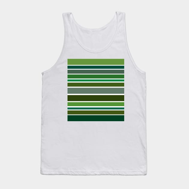 Shades of Green Tank Top by PSCSCo